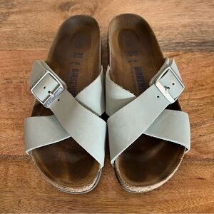 Birkenstock Women's Siena Blue Sandals Size 6-6.5 Narrow